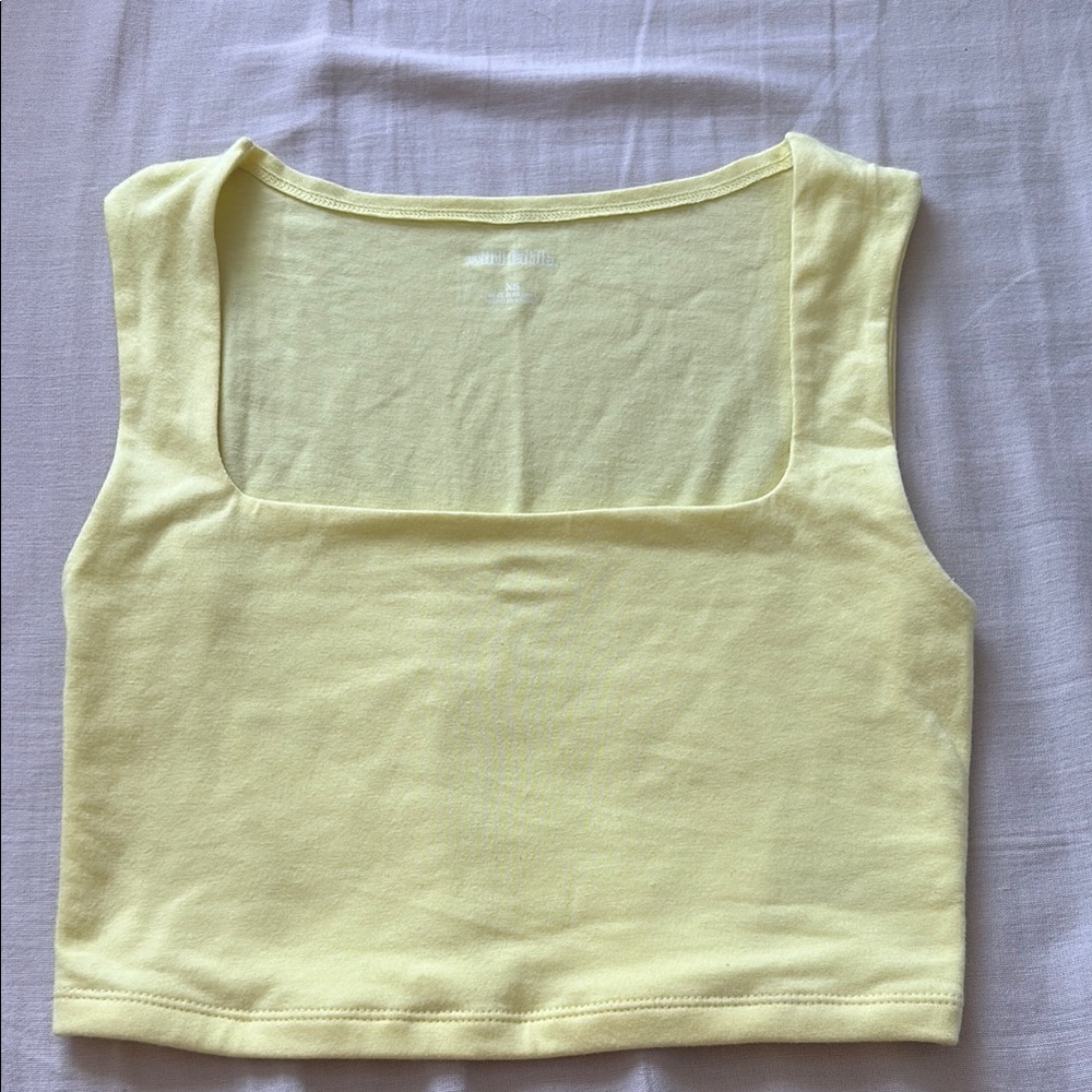 Wild Fable Light Yellow Tank Top